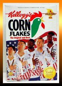 1992 US Olympic Basketball DREAM TEAM Kelloggs Corn Flakes Cereal Box 