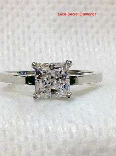 00 CARAT PRINCESS CUT ENGAGEMENT PROMISE RING SOLID STERLING SILVER 