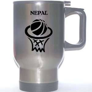  Nepali Basketball Stainless Steel Mug   Nepal Everything 