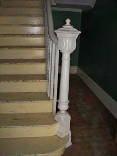 Antique Wooden Newel Post, and Railing Totally Amazing  