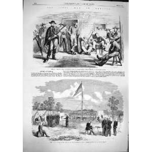  1861 CIVIL WAR AMERICA WILSON CAMP STATEN NEW YORK ARMY 
