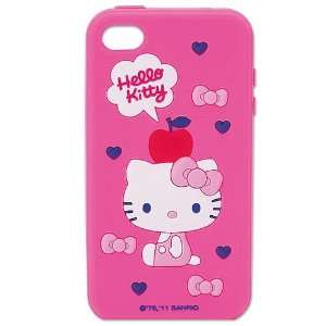   Hello Kitty Silicone Black Cover Case for iPhone 4 4s   Toys & Games
