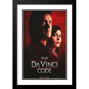  The Da Vinci Code 20x26 Framed and Double Matted Movie 