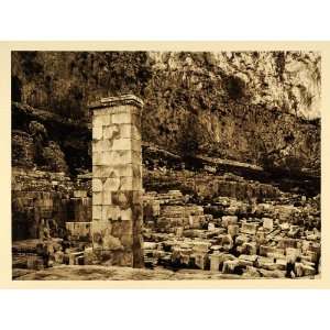  1928 Delphi Statue Triumph Nike Pedestal Archaeology 