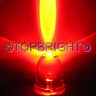   FOR NEW PACK OF T ROUND 10mm MEGA BRIGHT RED LEDs WITH 70,000 MCD