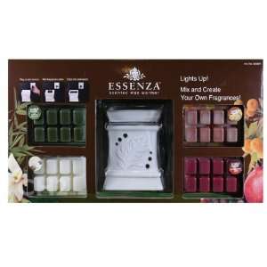  New   Essenza Scented Wax & Warmer Gift Set in White by 