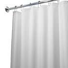   96 Inch Fabric Waterproof Extra Long Shower Curtain Liner White