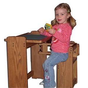  Solid Oak Folding Kids Desk