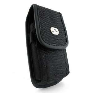 Canvas Protective Carrying Cell Phone Case Pouch (with METAL BELT CLIP 