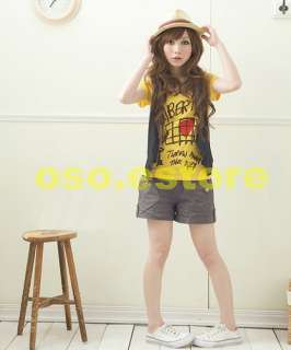 Cute Letters and Heart Prints Casual Short Sleeve T shirt Tops #T3102 