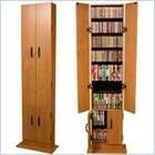   Designs Santa Fe dark brown finish wood CD / DVD media storage cabinet