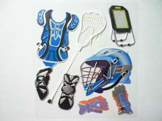 Lacrosse LAX Gear Stick Gloves Helmet Team Field Player Jolees 3D 