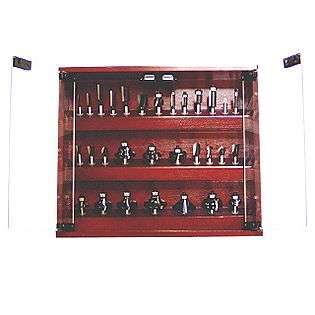   in Wooden Case  Craftsman Tools Power Tool Accessories Router Bits