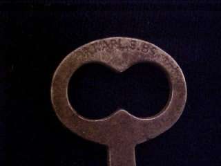 1885 Antique Skeleton Key Pat APL 9 85 R & E Mfg Co  