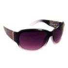 Xoxo Womens Rectangle Sunglasses Metal Embellishments Black