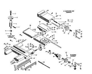 CRAFTSMAN Craftsman 12 metal turning lathe Cabinet assembly Parts 