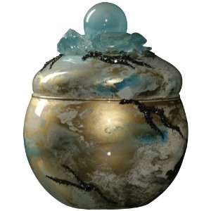  Chalcedony 5” Covered Jar
