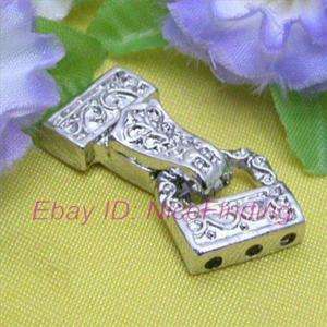 Strands White Gold Plated Magnet Jewelry Clasp  