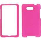 HTC Aria Snap On Rubberized Protector Case (Hot Pink)