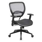 Office Star Matrex 5560 Air Grid Seat & Back Task Chair w/Adj. Angled 