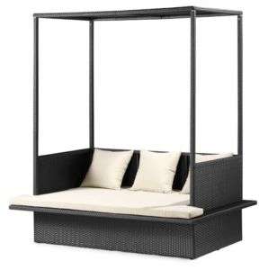 Modern Outdoor Lounge Canopy Bed Patio Chaise Furniture  