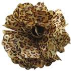 Mark Richards Fluerettes Animal Print Flower 1/Pkg Cheetah Dark Brown 