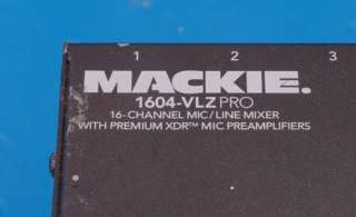   DAY WARRANTY Mackie 1604 VLZ PRO 16 Channel Mixer Mixing Board 1604VLZ