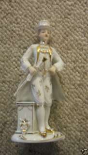Lefton China Patent Hand Painted Gold Male Figurine  