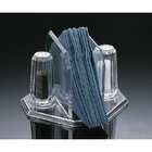 HomeAndWine Acrylic Faceted Napkin Holder With Salt And Pepper Set