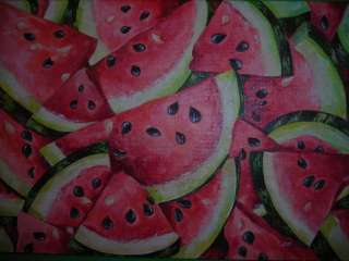 Watermelon Fruit food Still life painting  