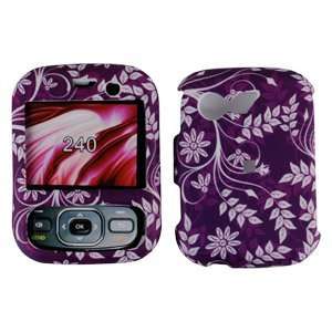 LG Remarq LN240 Purple Flower Leaf Premium Designer Hard Protector 
