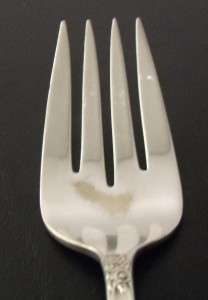 Wm Rogers & Son IS April Silver Plate Silverplate Serving Fork 1950 