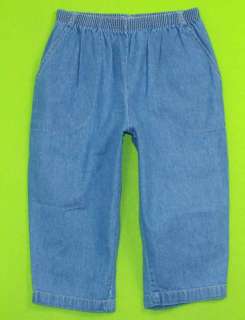 Classic Elements sz 8P Petite Womens Blue Jeans Denim Capri Long 