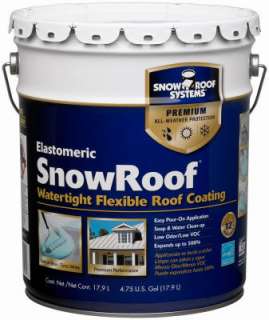 KST Snow Roof 4.75 Gallon Premium Flexible Roof Coating 050926840020 