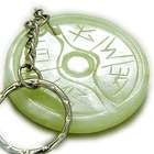   Good Luck And Protection Eye And Hand Light Green Jade Necklace