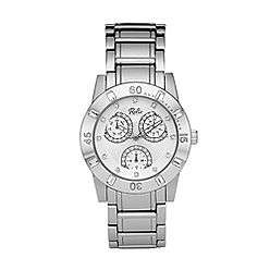 Relic Ladies Beth Calendar Day/Date Crystal Accent Watch w/White
