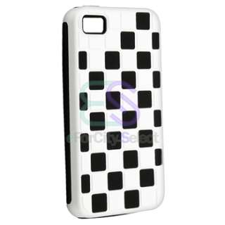 White+Orange+Pink+Red+Purple Checker Hybrid Hard Case Cover For iPhone 
