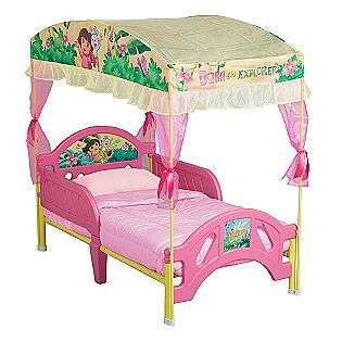 Dora the Explorer Toddler Bed with Canopy  Delta Childrens Baby 