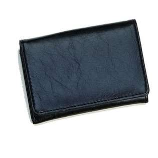   Distressed Leather Credit Card Wallet   Color Black 
