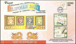 Philippines FILIPINAS 2004 SOUVENIR SHEET No.6 P22 MINT  