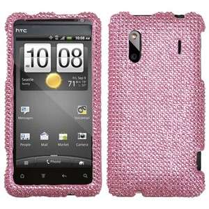 For HTC EVO Design 4G Crystal Diamond BLING Hard Case Snap on Phone 