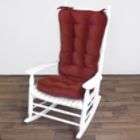   Home Fashions Jumbo Rocking Chair Cushion   Hyatt fabric   Scarlet