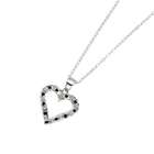 Royal Jewelry .85 ct Ladies Champagne & Diamond Heart Necklace in 14k 