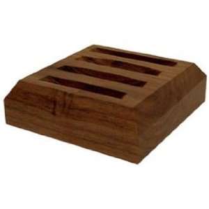  Walnut Slotted Wood Coaster Stand