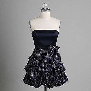   Strapless Gathered Party Dress  Trixxi Clothing Juniors Dresses