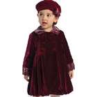 Angels Garment Toddler Girls Burgundy Bubble Coat Hat Outerwear Set 3T