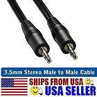 5mm CAR STEREO AUDIO For iPOD iPHONE INPUT CABLE 12Ft