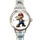 Carsons Collectibles Rectangular Italian Charm Watch of Super Mario 