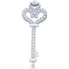   Diamond Key to my Heart Love Pendant (1/10 cttw, H Color, I1 Clarity