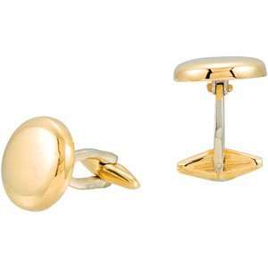  84975 14K Yellow 15.90 Mm Round Cufflinks Jewelry